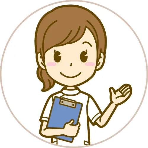 よくある質問にお答えするスタッフイラスト